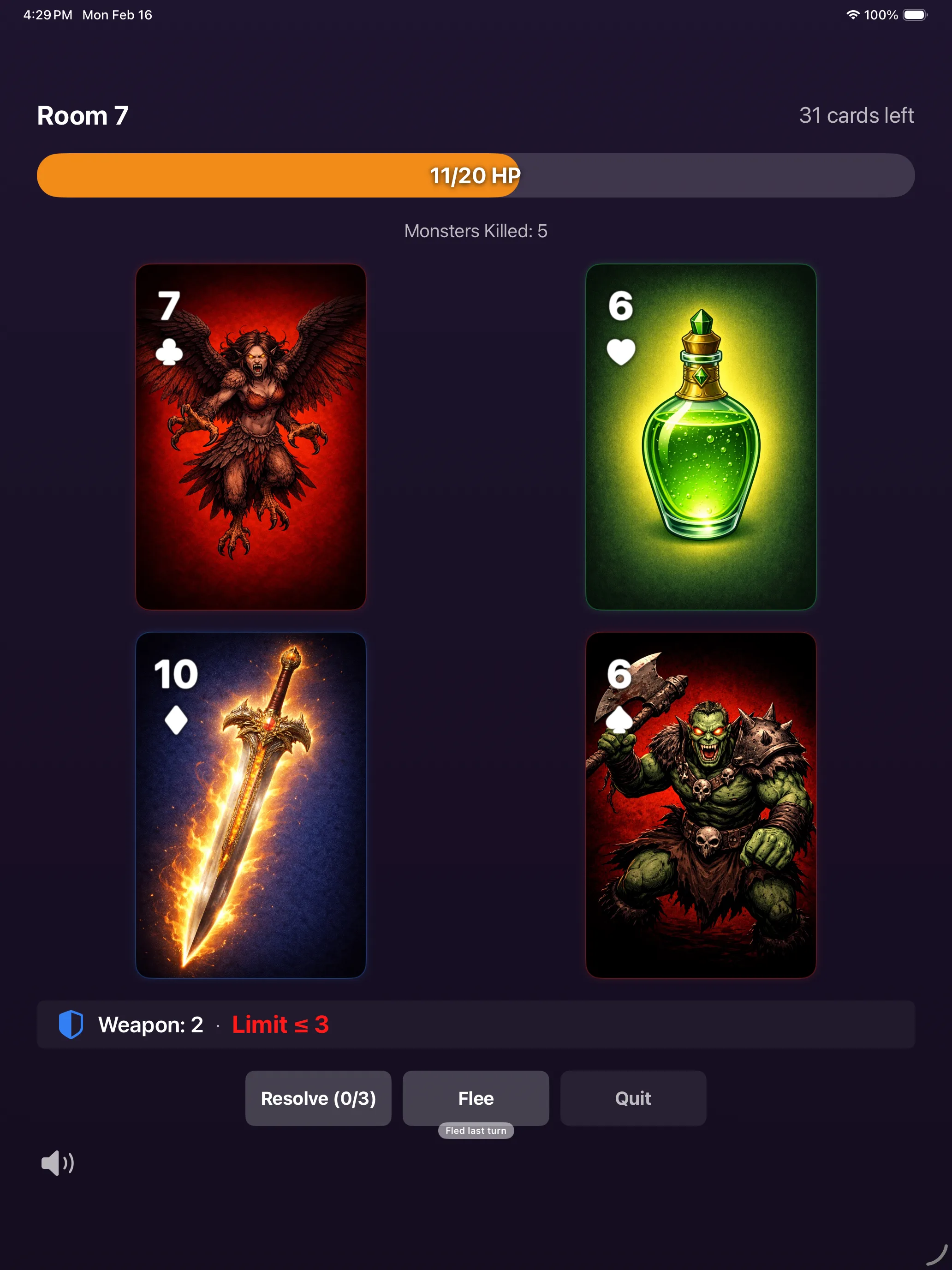 Scoundrel: Dungeon Crawler iPad screenshot 4