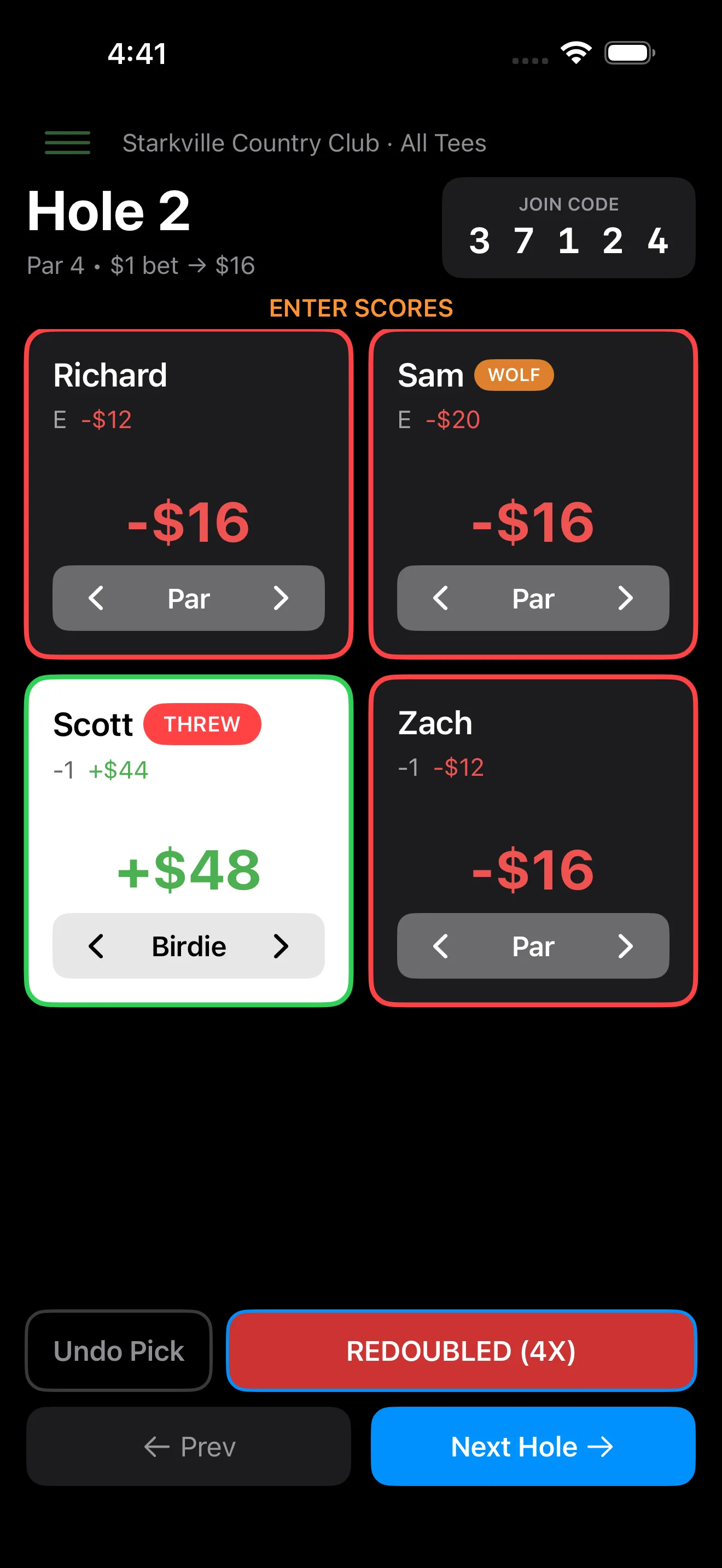 Wolfbite: Golf Game Keeper iPhone screenshot 5
