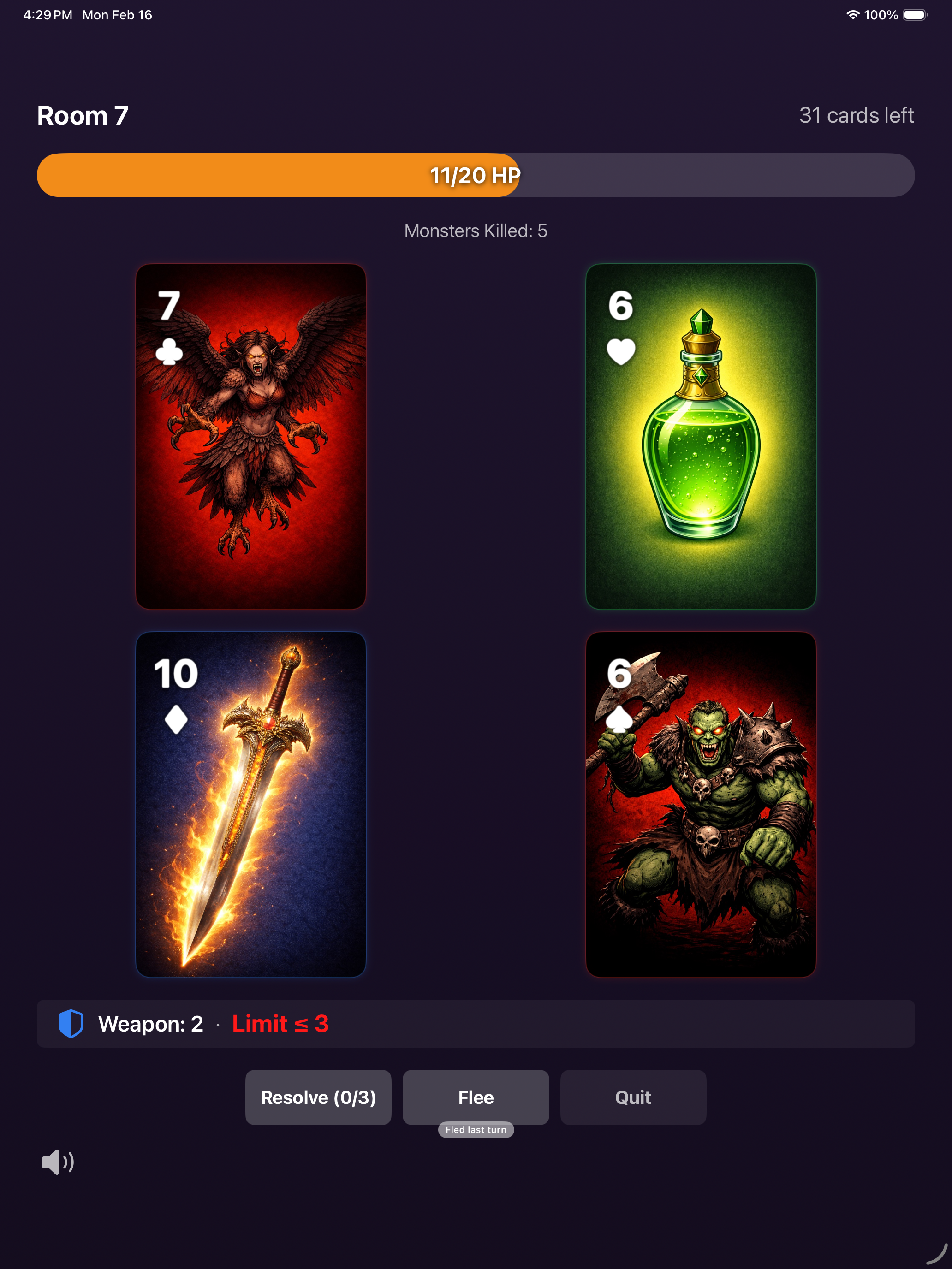 Scoundrel: Dungeon Crawler iPad screenshot 4