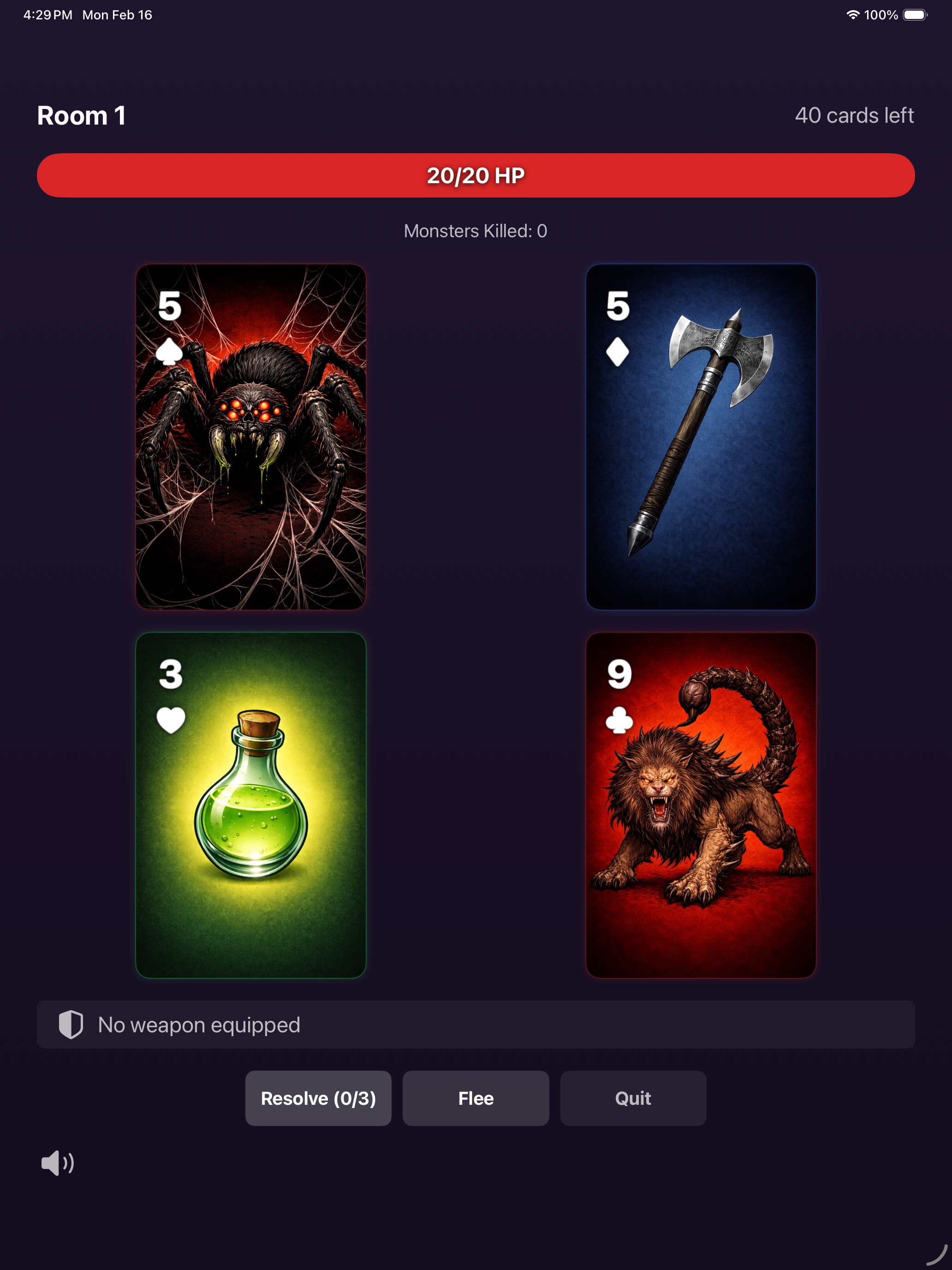 Scoundrel: Dungeon Crawler iPad screenshot 2