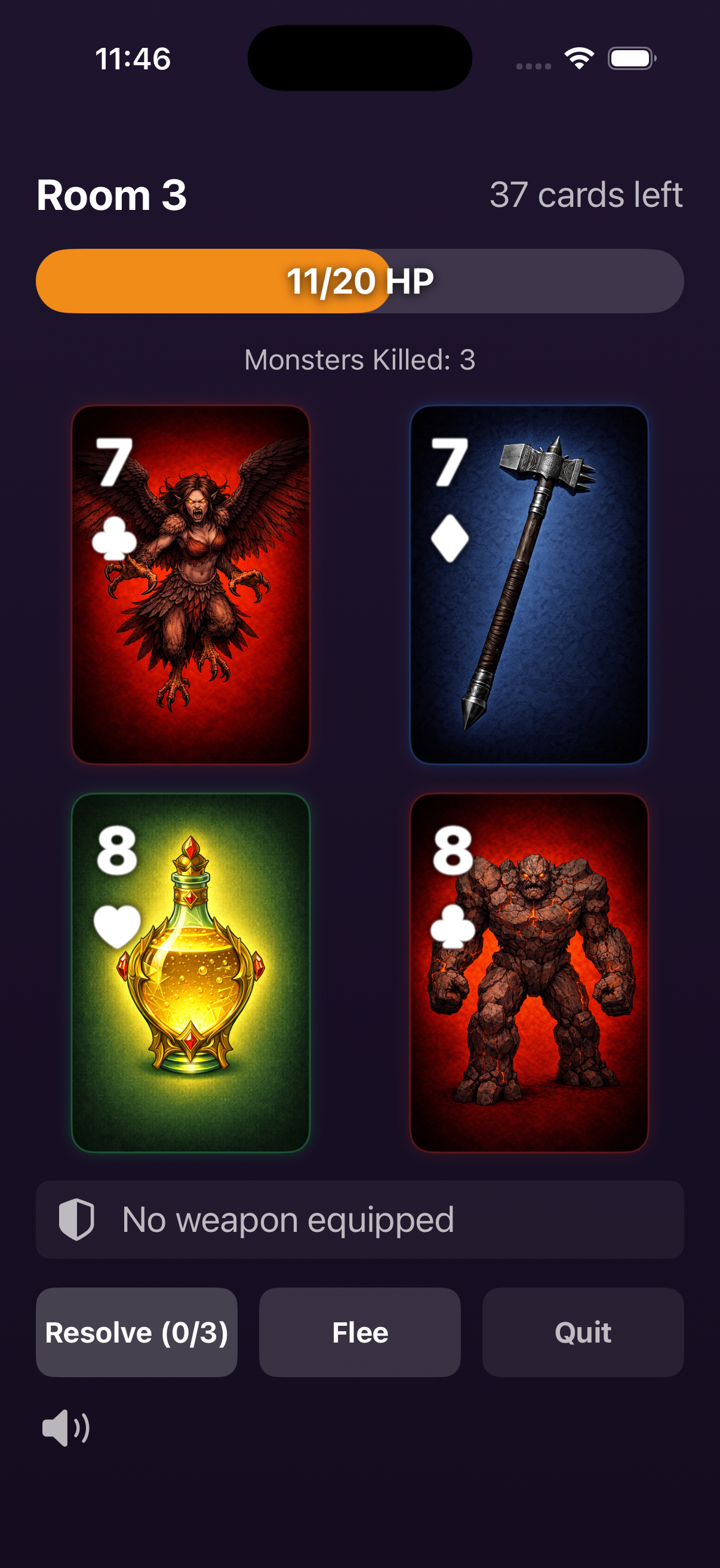 Scoundrel: Dungeon Crawler iPhone screenshot 2