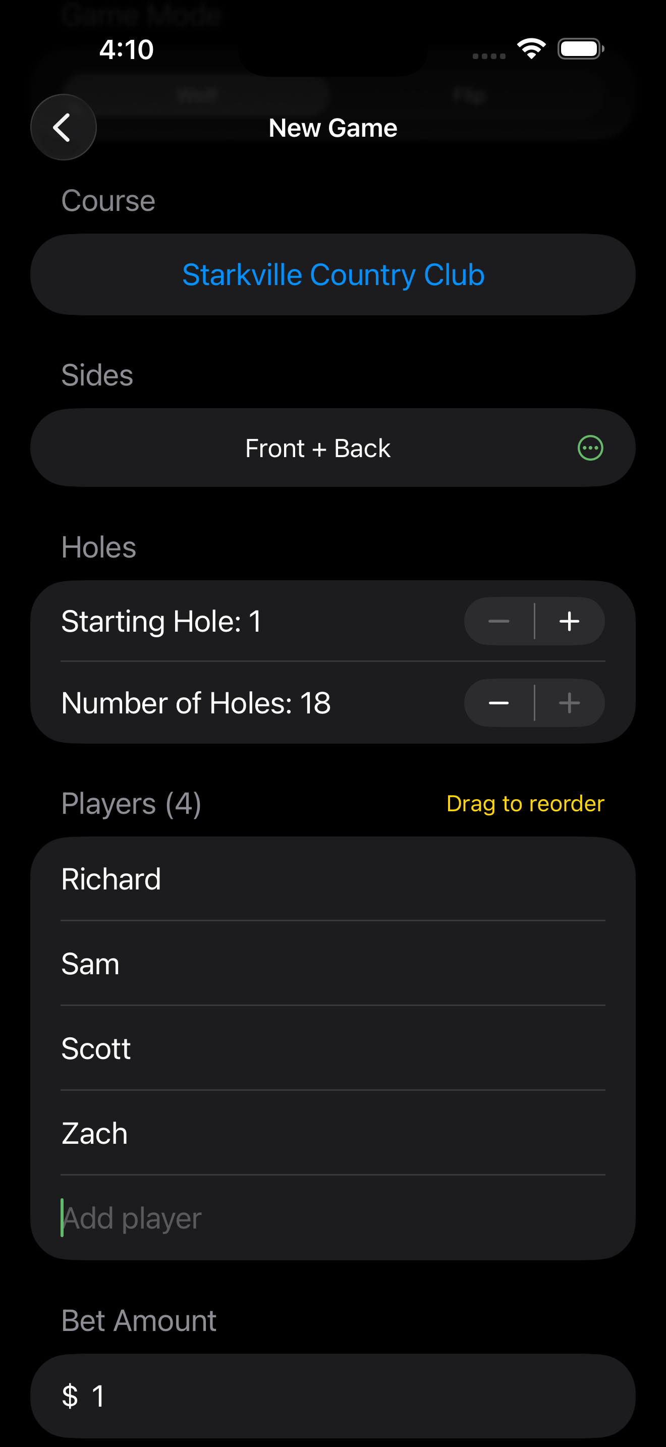 Wolfbite: Golf Game Keeper iPhone screenshot 2